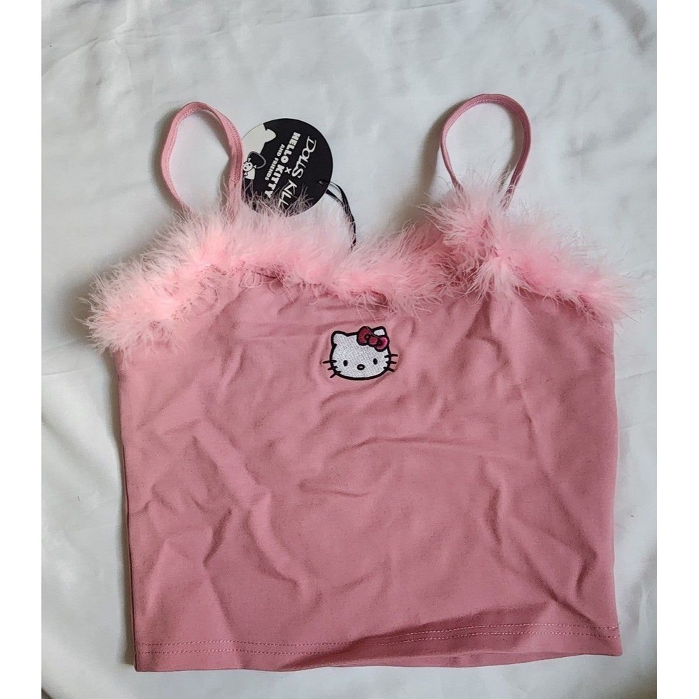 Dollskill Hello Kitty Fluffy Tank Top Size Small New with Tags